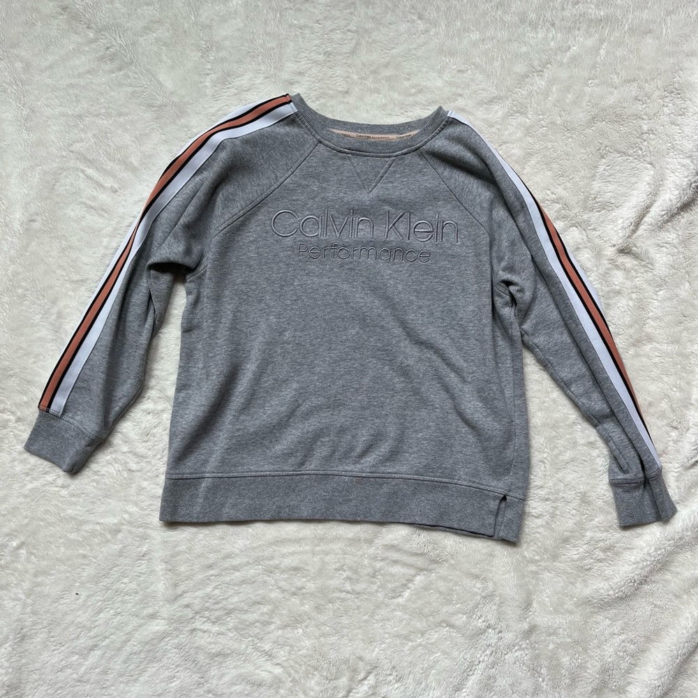Gray Calvin Klein Performance Sweatshirt